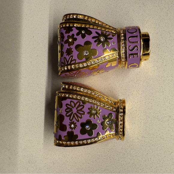 House of Sillage bow lipstick case lavender, floral design - Picture 4 of 6